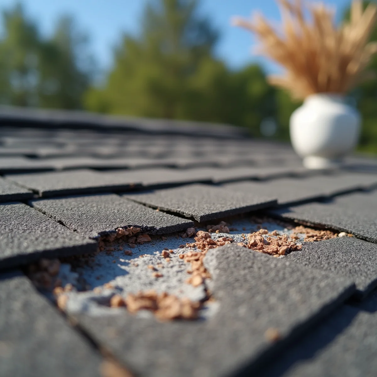 3. Cracked, Creased, or Missing Shingle Tabs