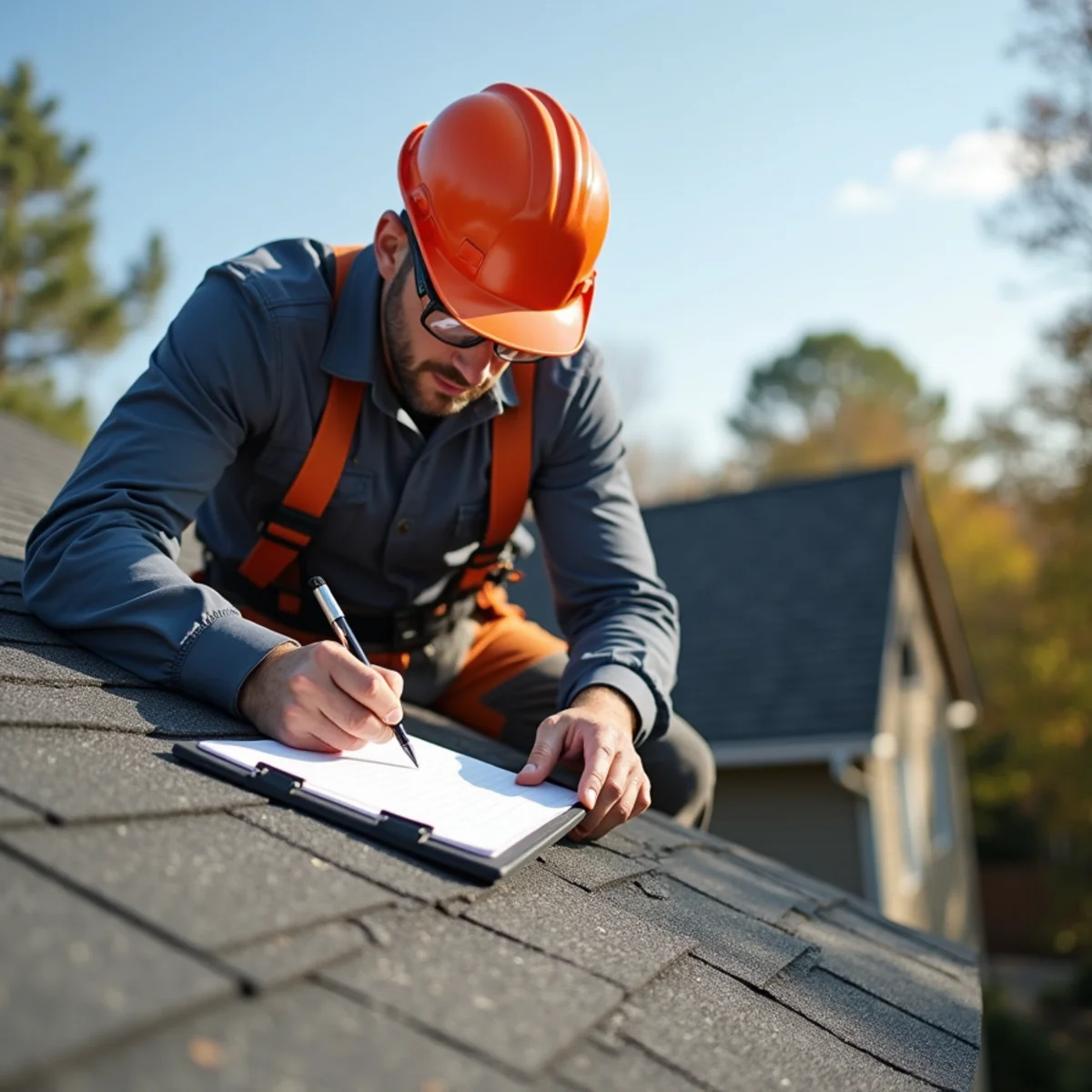 Roofing contractor conducting detailed roof inspection with camera and report in Little Rock